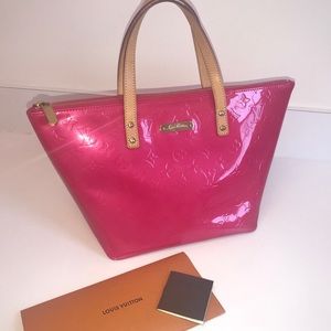 Louis Vuitton Bellevue Vernis Pink Leather w/ Tags